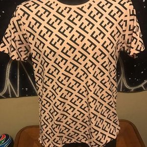 Fendi All Over Logo Men T Shirt